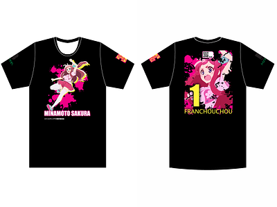 Zombieland Saga Sakura Black Tee anime manga shirt shirt design zombieland saga