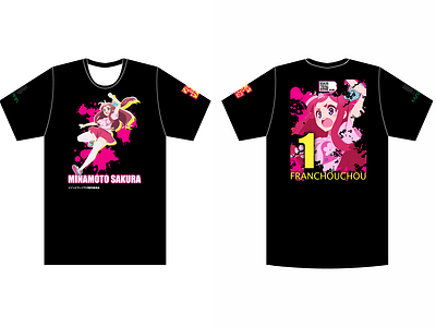 Zombieland Saga Sakura Black Tee