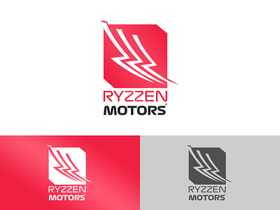RYZZEN MOTORS ® - LOGO brand identity branding concept dribbble font icon illustration letters logo logo design logotype motorcycle simple sketch