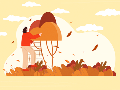 Autumn leaves Illustration