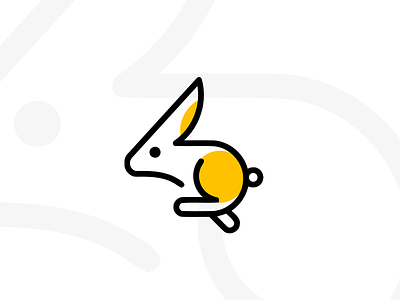 Rabbit Logo animal branding bunny cute design emblem flat geometric icon identity illustration line logo mark pet rabbit symbol vector vet
