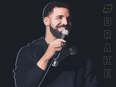 Drake artist drake famous hiphop illustration illustrator lineart music profile rap toronto vector
