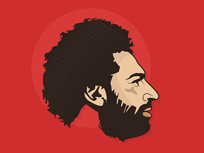 Mohamed Salah character design egypt egyptian king freebie illustration illustrator league liverpool mo salah mohamed mohamed salah portrait premier league red salah vector