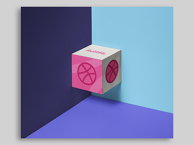 Dribbble! Gift 📦 advertisement character colorful design dribbble dribbble best shot dribbble gift flat gift gift box gradient logo package photoshop shadow square vectorart