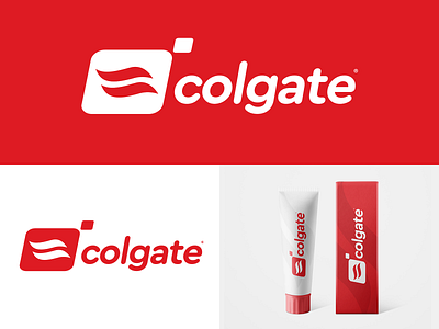 Colgate branding colgate icon logo logo design logo mark logotype mark rebrand simple toothpaste
