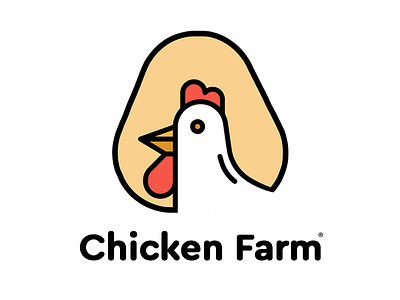 Chicken Farm animal animal logo bird character chicken chicken farm chicken logo color colorful farm icon illustration line logo vector