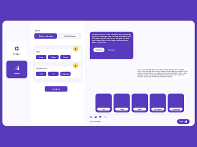 Chatbot app branding clean concept design design system flat landing page ui ux
