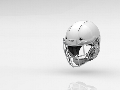 Blank Slate 3d 3d art branding design football football helmet keyshot render sports sports brand tech ux web design