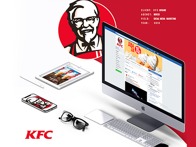 SMM for KFC Ukraine advertising animation banners design food graphic kentucky fried chicken kfc ua kfc ukraine smm social media marketing visuals