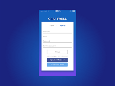 Daily UI #01 Sign up dailyui01