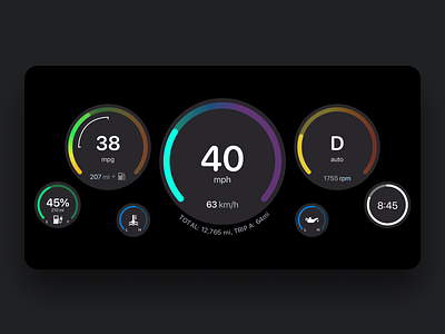 Apple CarPlay - Custom Clusters - Multicoloured