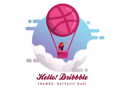 Hello, Dribbble! debut dribble invitations invitations invites player playoff