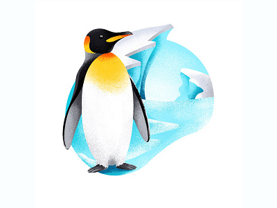 Penguin adobe bird black design drawing illustration inspiration nature penguin personal project sketch texture
