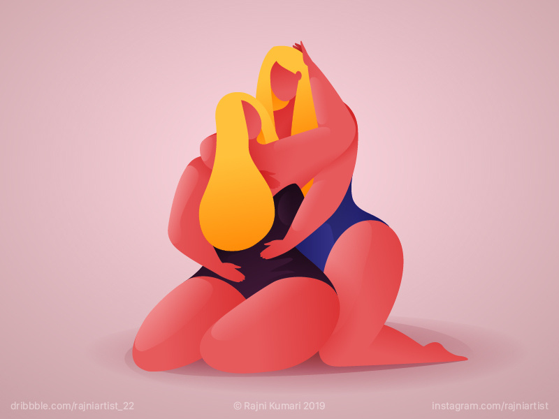 Choice illustrator vector support sketch personal project one love mychoice lesbian illustration gender freedom design