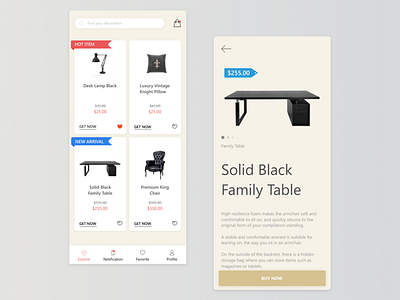 Home Decoration Accessories Concept android concept confirmation design explore mobile mobile app design mobile ui ui user experience user interface user interface design ux