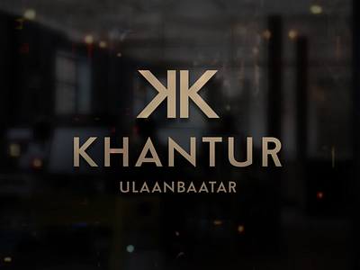 KHANTUR Logo branding design flat icon lettering logo type typography ui vector