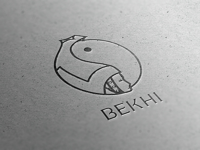 BEKHI Logo art branding design flat icon illustration lettering logo minimal typography
