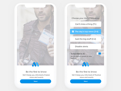 News App Onboarding Screens