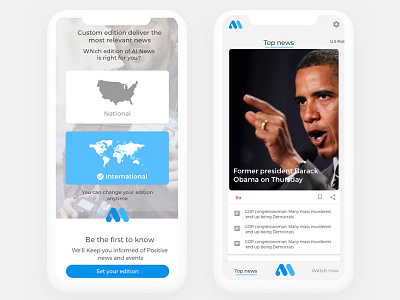 News App Screen Design app designer designer mobile designer news app set your edition ui ux