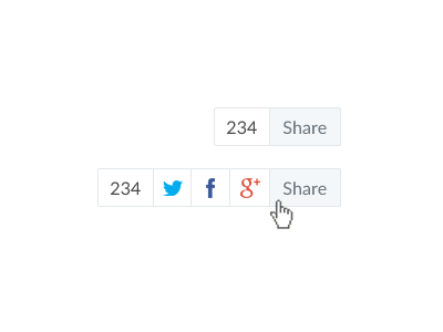 Social Share Button button minimal share simple social