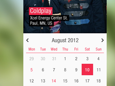 Event Calendar Widget calendar event widget