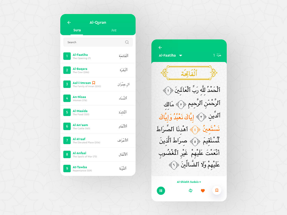 Starting Ramadan with a Quran App UI design by uxkasim on Dribbble