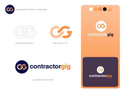 Minimal and Clean Logo Design for contratorgig