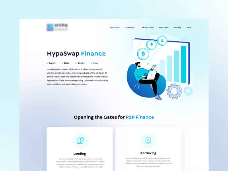 Crypto Finance Landing Page Design crypto futuristic homepage landing page ui