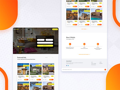 RealMoola - Real Estate Ads landingpages responsiveweb ui ux web webdesign