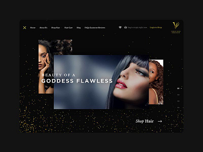 Virgin Hair Luxury Landing Page photography ui ux ux.ui webdesign