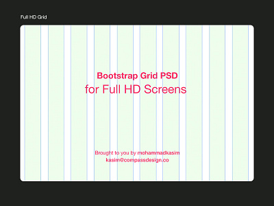 Freebie :: Bootstrap Grid PSD for Full HD Screens bootstrap photoshop design psd ux