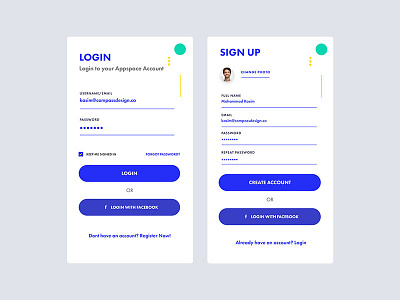 Login/SignUp Concept