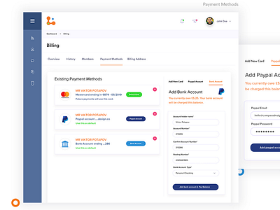 Billing Screen for Custom LMS System dashboard dashboardui ux.ui