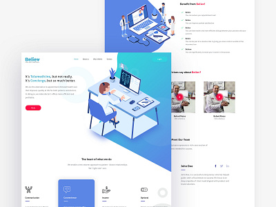 Believ Monster Page Design design illustration ux.ui webdesign