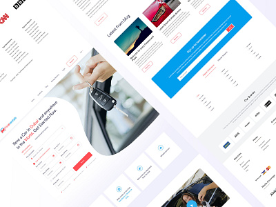 Final Rental - Landing Page Design dashboard home page homepage ui ux