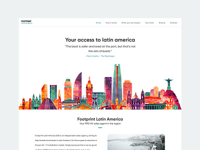 Landing Page Design for latin America ui ux ux.ui web