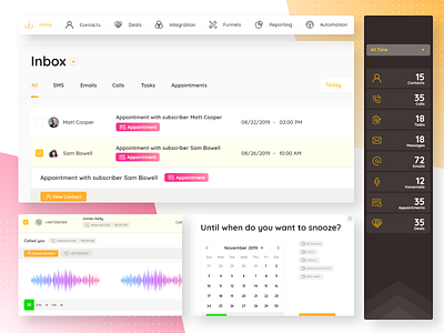 CRM Components ui ux