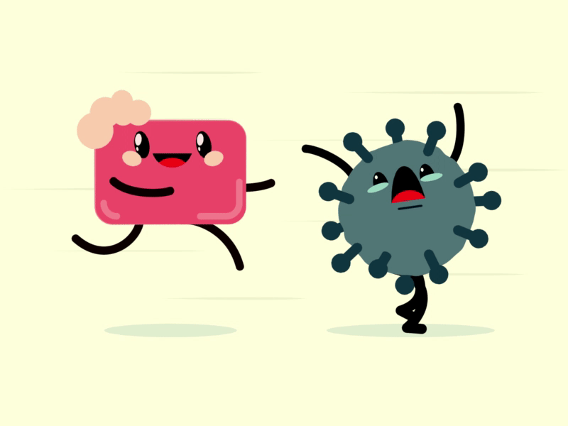 Save yourself! Wash your hands! by Paul on Dribbble