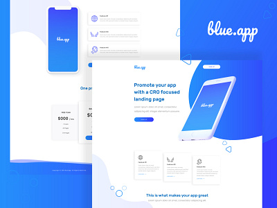 Blue.app app branding design icon logo minimal ui ux web website