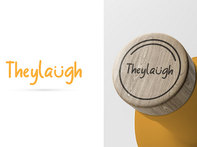 They Laugh Logo Design branding design flat icon lettering logo minimal type typography vector
