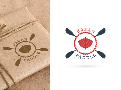 Urban Paddle Logo branding design flat icon lettering logo minimal type typography vector