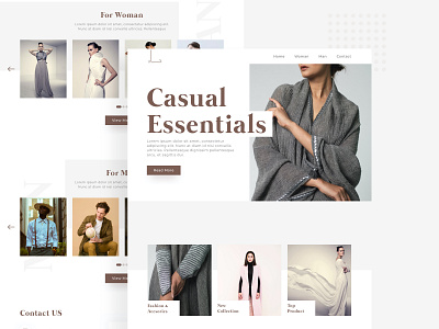 fashion website design