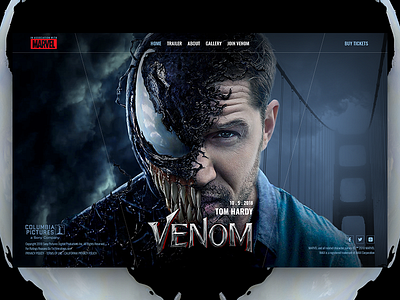 Venom Official Site - Redesign coming soon grid pattern marvel movie redesign show the grid sony ticket ui venom wed design