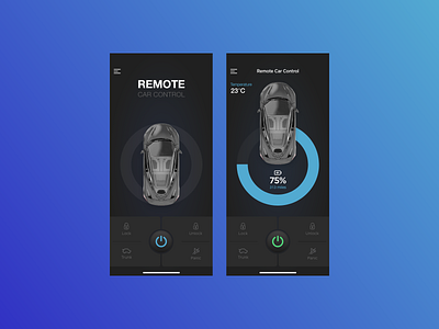 Daily UI #034 - Car Interface 034 car dailyui dashboad interface mobile app ui ux