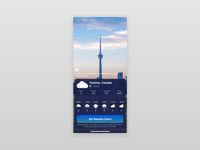Daily UI #037 - Weather 037 city colors dailyui forecasts mobile app temperature ui ux weather