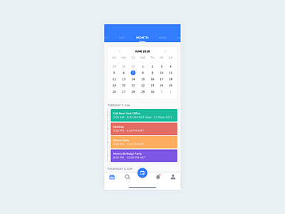 Daily UI #038 - Calendar 038 appointment calender dailyui mobile app reminder scheduling ui ux