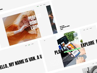 My Portfolio Site about clean contact design flat grid layout lets talk minimal mobile app persional portfolio simple typography ui ux vo viet van web design work