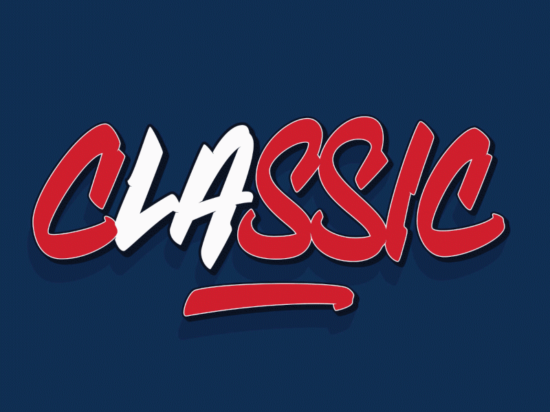 Classic Lettering calligraphy clippers hand drawn illustration ipad lettering logo los angeles procreate type typography wordmark