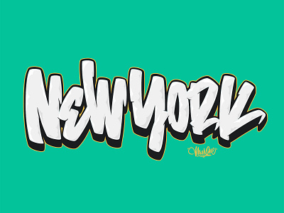 New York Graffiti Lettering calligraffiti graffiti ipad lettering new york new york city ny nyc procreate