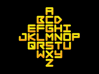 ABCDEFG... calligraphy design gradient icon identity illustration letter lettering logo type typography